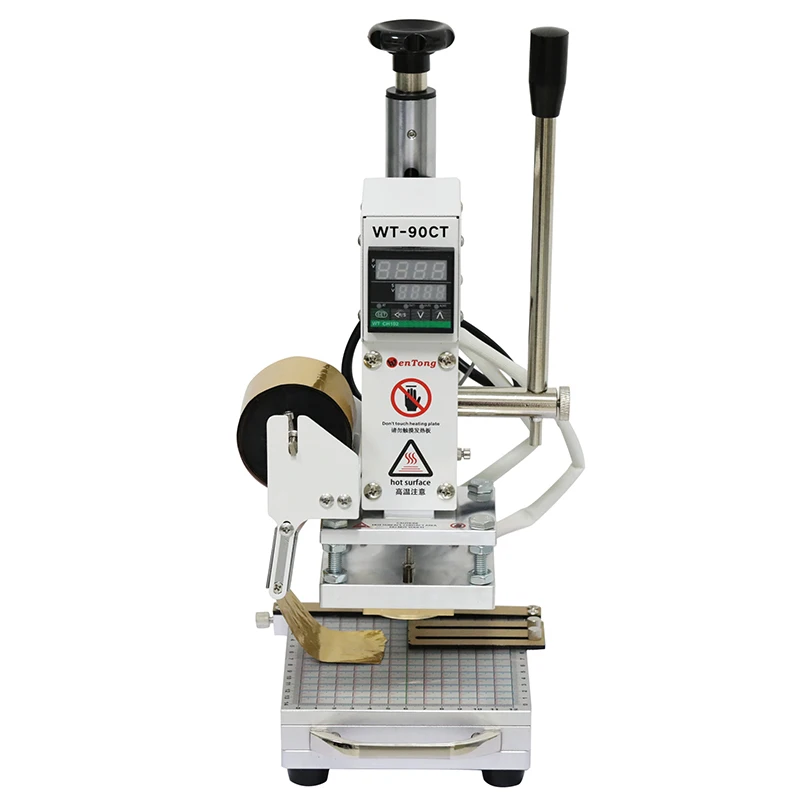 Manual Automatic Foil Feeding Custom DIY Logo Stamp Digital Hot Stamping Machine Leather Embossing Heat Press Machine