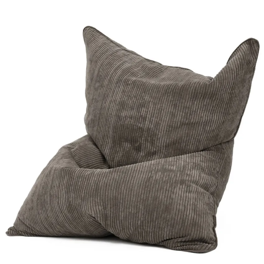 Customized Crash Pad 140*180cm Big Cushion Bean Bag Sofa Living Room Furniture Corduroy Bean Bag Chair Luxury Beanbag Cover
