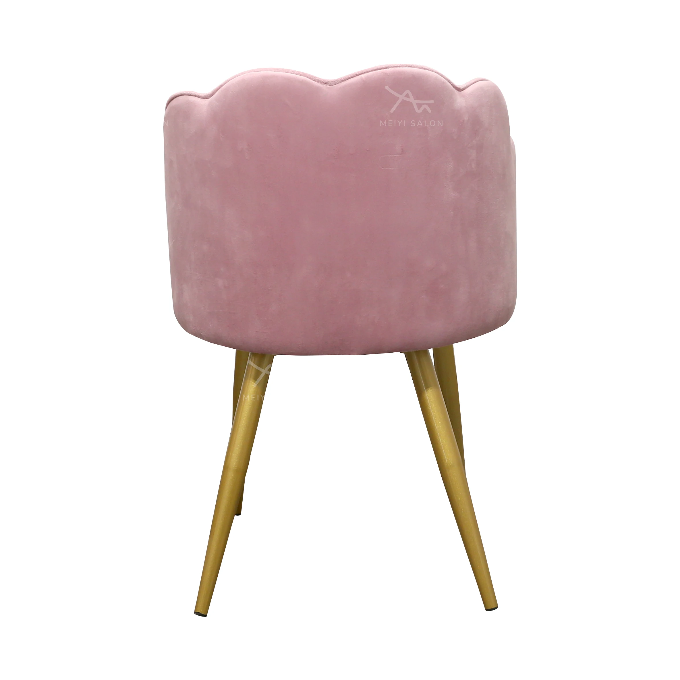Pink Nordic Salon Chair Luxury Accent Chaise Lounge Modern Beauty Salon Styling Station Velvet Living Room Chair