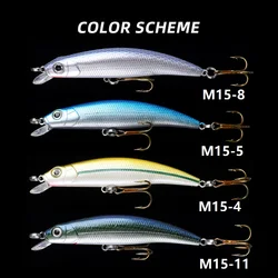 Superiorfishing Minnow lure 1/5 Ounce 5.5g  plastic hard ABS Fishing Lure M15