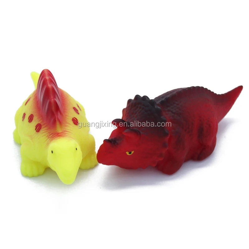 Hot Sale Plastic PVC Light Up Floating safety Baby Shower Dinosaur toys set bath toy