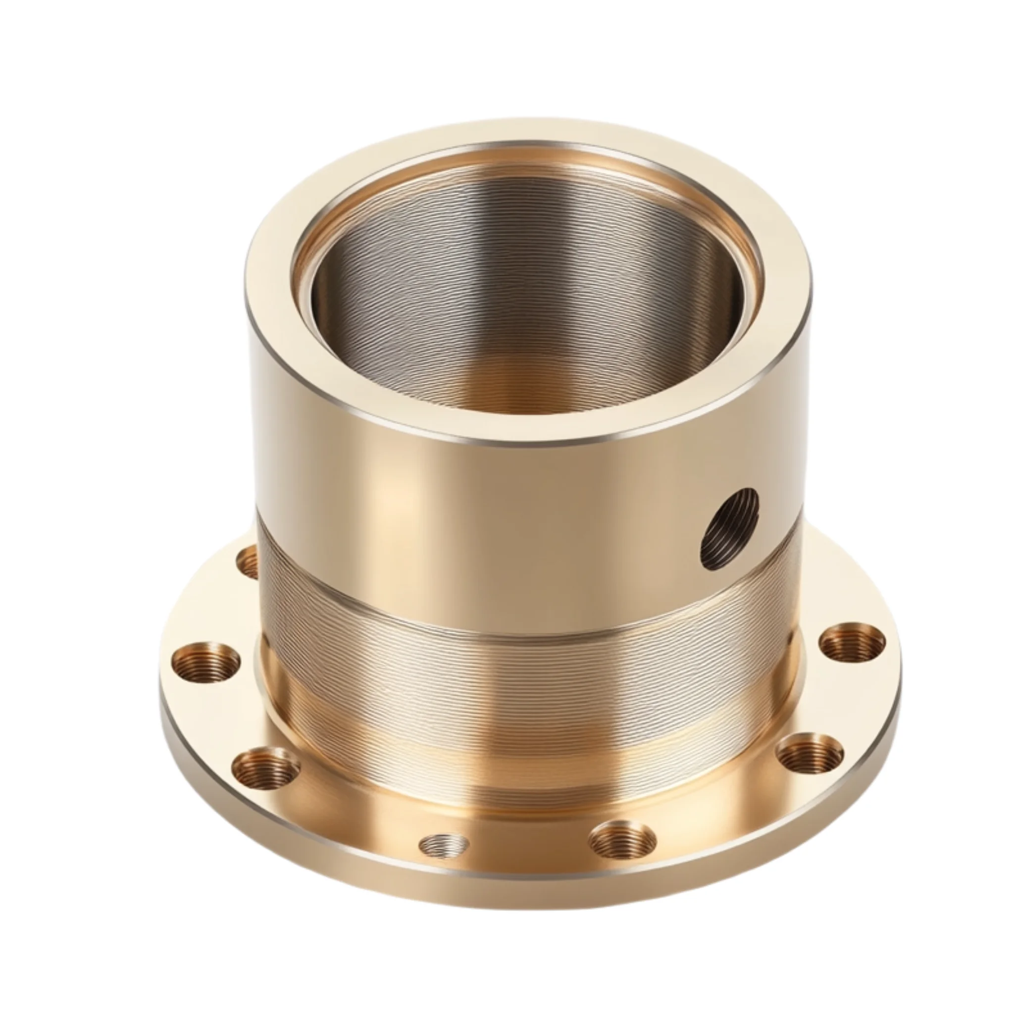 Customize Machined CNC Turning Self Lubricated Graphite Bronze Bushing ISO Certified