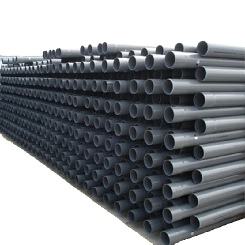 DIN Standard PVC straight pipes size20mm to 630mm with PN10 or PN 16 working pressure