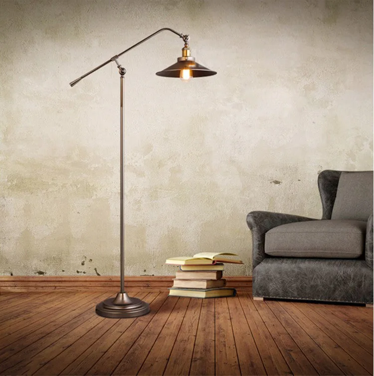 Vintage Iron Hotel Floor Lamp