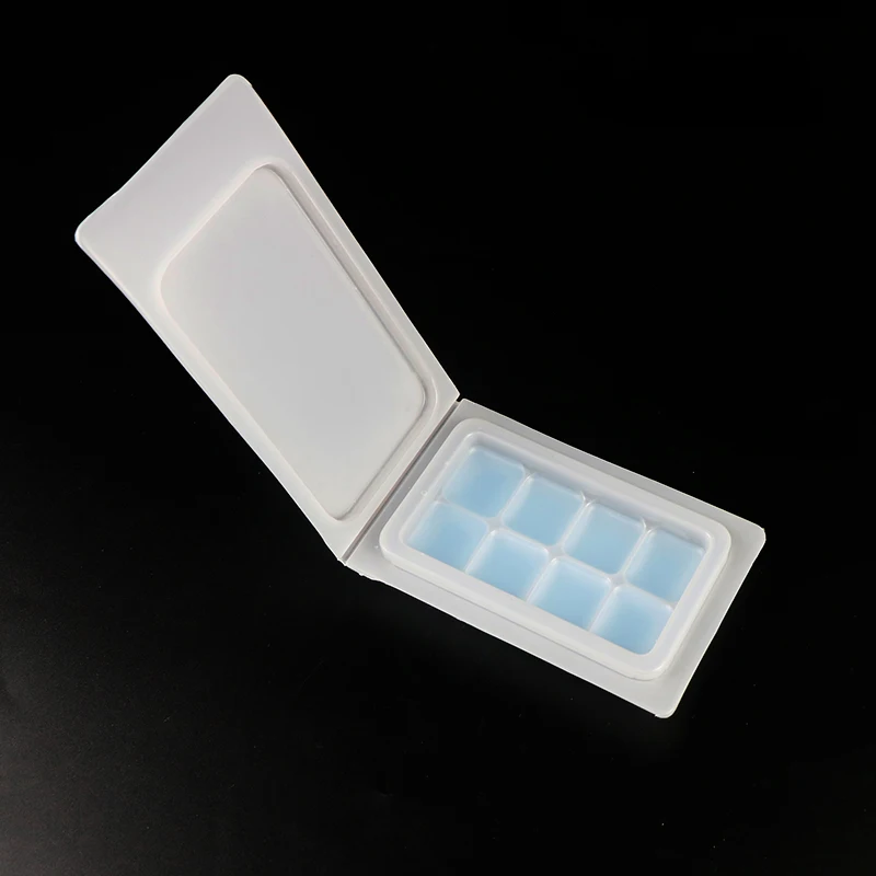 Snap Bar Clamshells De Noel Christmas Empty Wax Melt Clamshells 8 Cavity Black Wax Melt Clamshell