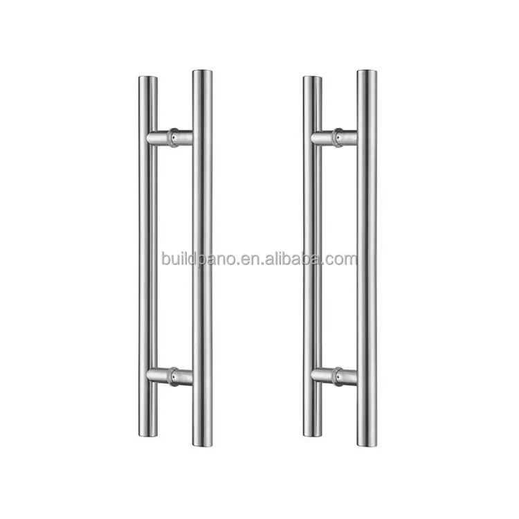 600MM Satin Nickel Ladder Push Pull Handle Interior SUS 304 Stainless Steel Modern Door Handle for Commercial Glass Door