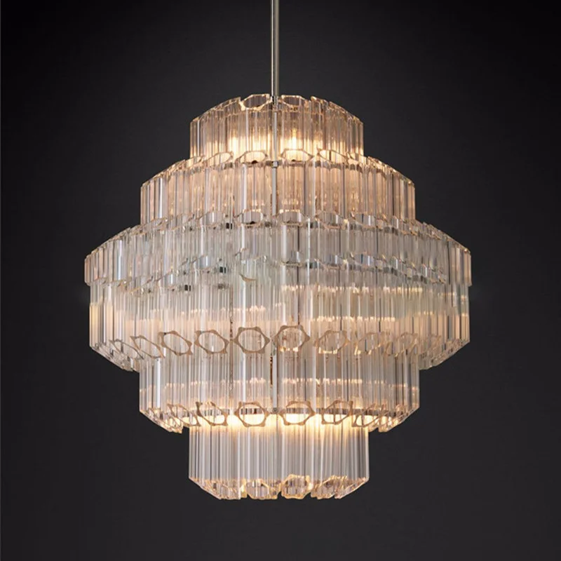 Modern luxury glass chandelier lamp for living room