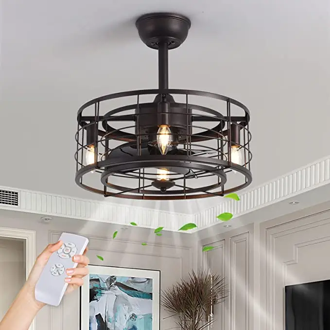 Tongwei Industrial Style Retro  deluxe decorative palm leaves 5 blade antique ceiling fan for home hotel office use