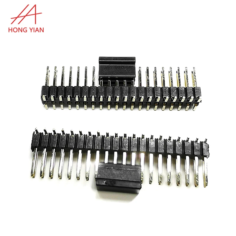 Double-row Press-fit 1.27 mm pitch pin header