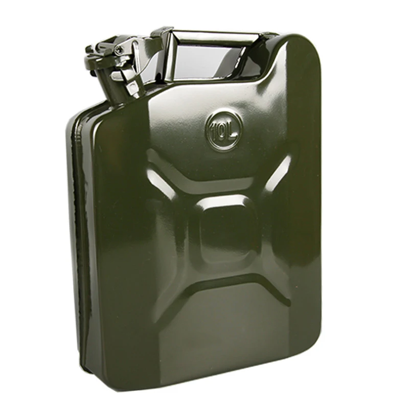 Hote sales Jerry Can 5 Gallon Metal Jerry Gerry Can 20 Liter Gas Fuel Steel Tank Mil-spec Petrol Diesel Storage Canister