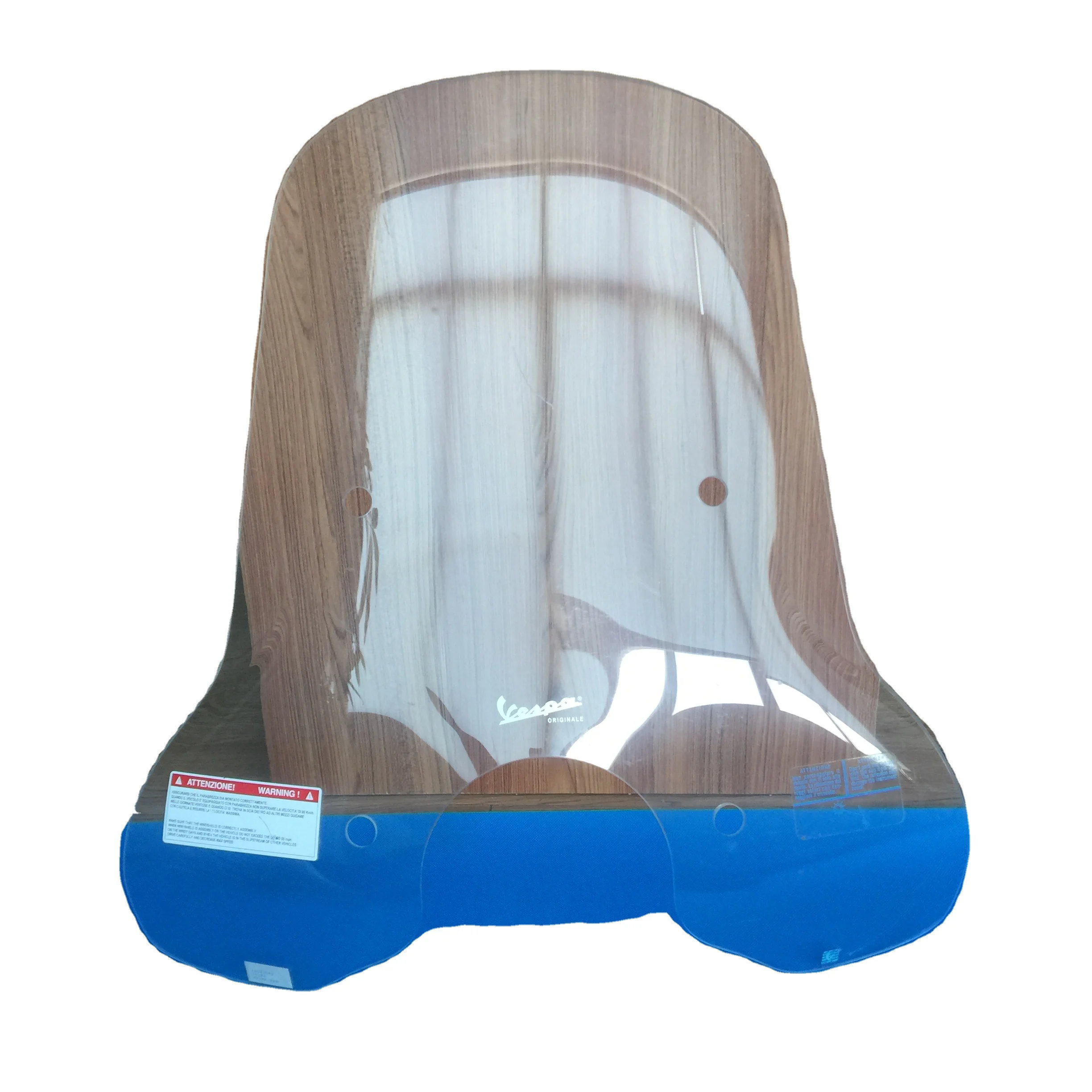 China Factory Manufacture Customized Vacuum Forming PC Clear Transparent windscreen motorcycle mobility scooter windshield