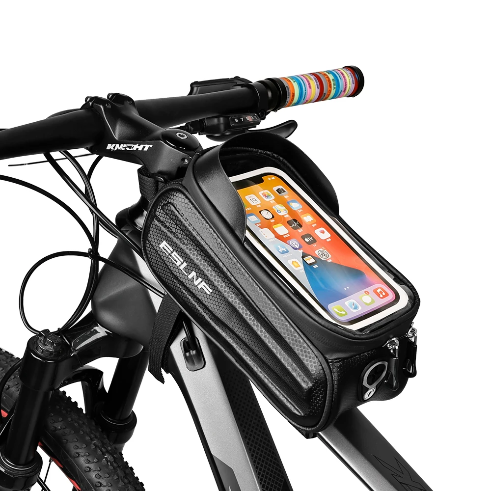 Outdoor Cycling Waterproof Screen Touch EVA Bike Phone Bag Mountain Road Bicycle Phone Front Frame Bag
