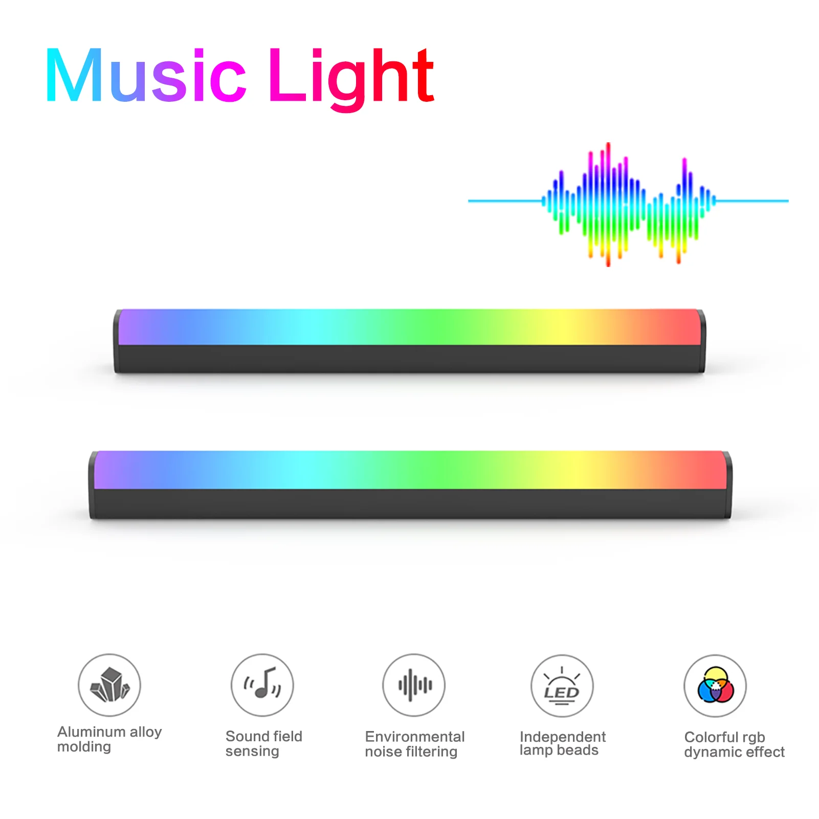 2022 Hot New Desktop Interior Atmosphere Lamp Voice-activated Pickup Music Sensor Rhythm Stage Dj Mini Computer Ambient Light
