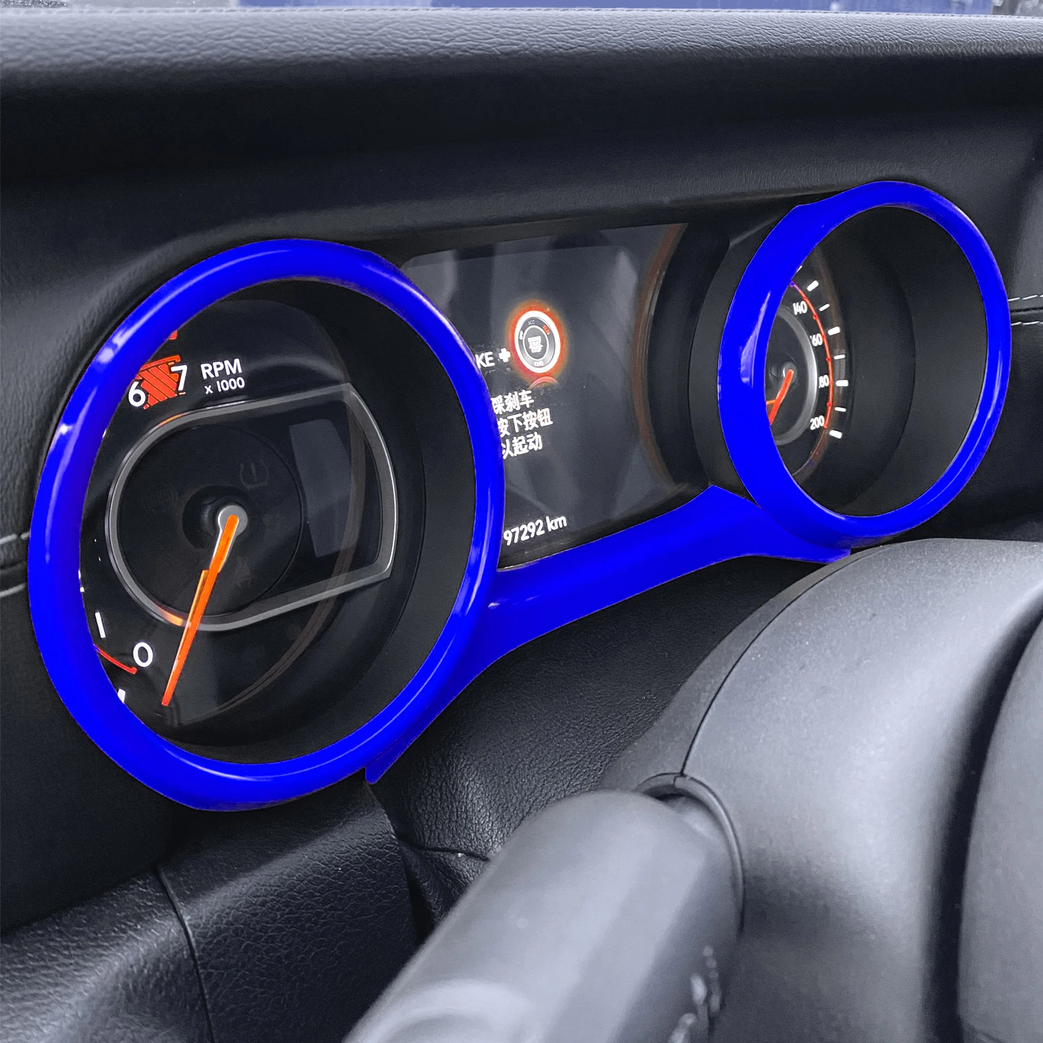 Dashboard Panel Trim Cover Dash Board Frame Bezel Interior Accessories Fit For Jeep Wrangler JL