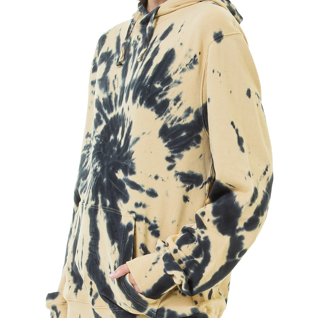 Hight Quality 100% Cotton Cool Pullover Sweaters Sweatshirt Casual Street Style Tie Dye Unisex Hoodie