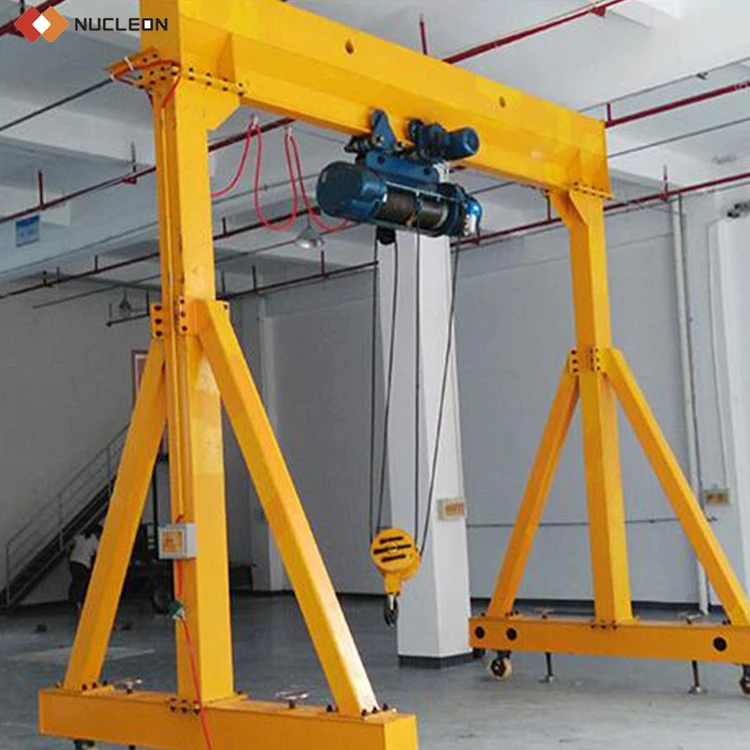Workshop Using Single Beam Portable Small Mini Gantry Crane 2 Ton 3 Ton 8 Ton