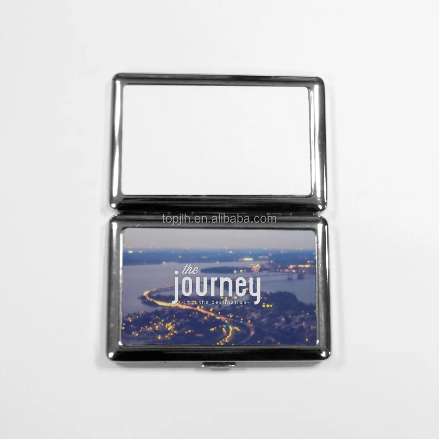 Topjlh Hot Sales DIY Printing Custom Cigarette Box Sublimation Blank Double-sided Cigarette Cases