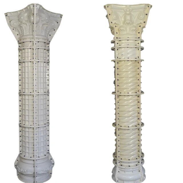 30cm Roman Mould  Pillar ABS Plastic Durable Round Concrete Pedestal Column Mold