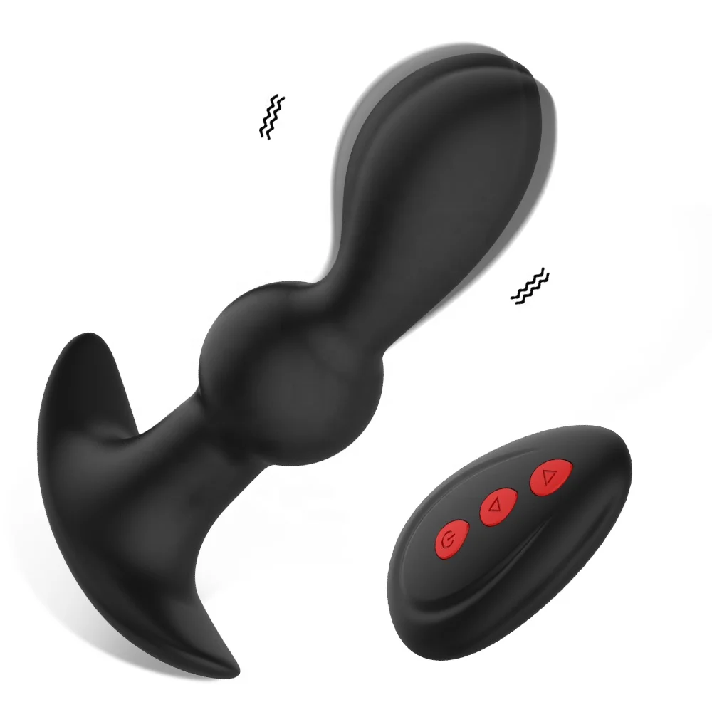 ISO BSCI factory high quality remote control wireless 10 modes sex toys for men and women vibrating anal plug provide