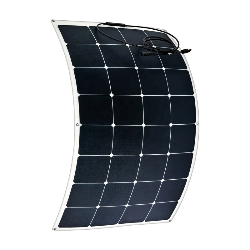 Walkable Custom 60W to 200W Sunpower Flexible solar panel 24.4% efficiency Japan ETFE Anti-slip Surface RV Van Boat solar module