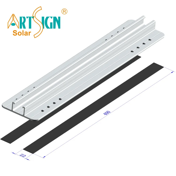 Art sign Top selling rack Modern designs solar structure solar mounting support pv brackets mini rail 07