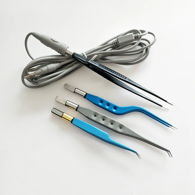 Wholesale Price Electrosurgical Medical Bayonet Bipolar Forceps Surgical Instruments Diathermy Bipolar Forceps