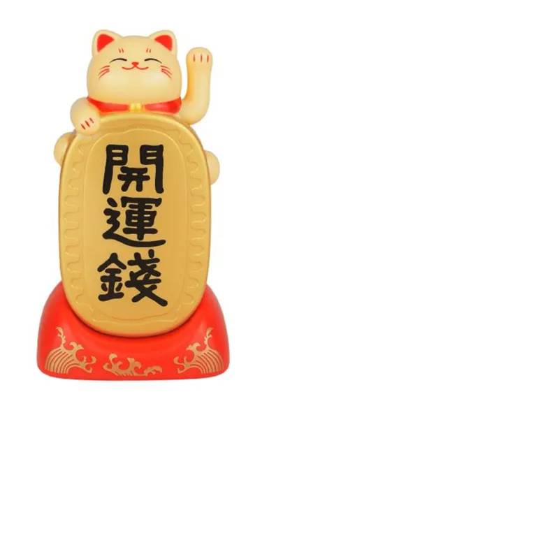 Chinese Waving Cat Lucky Figure maneki neko Fortune Cat Gifts Feng Shui with Waving Arm