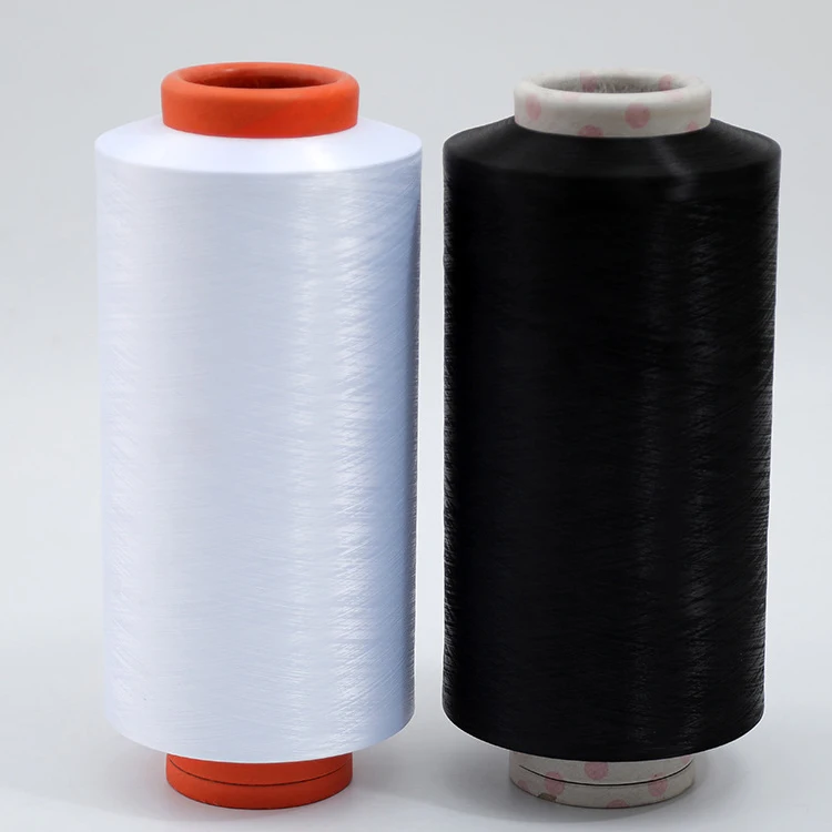 Pakistan yarn DTY 150/1 NIM colour yarn 100% polyester dope dyed socks yarn bleach white color (1600726903743)