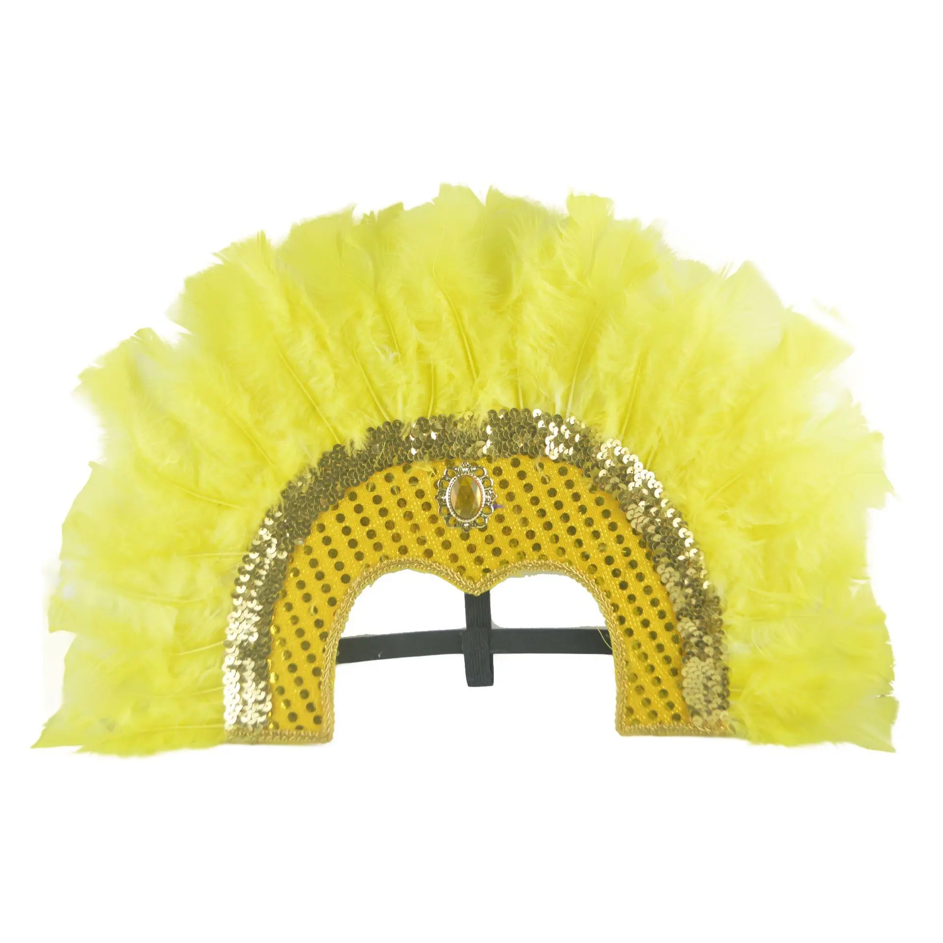 Mardi-Gras Carnival Costume Feather Headdress Halloween Cosplay Party Hair Accessories