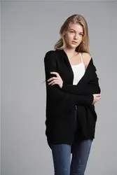 Женские вязаный свитер с рукавами «летучая мышь» Длинный свободный изготовленный на заказ зимние женские ботинки больших размеров трикотаж вязаные свитера кардиган пальто для женщин