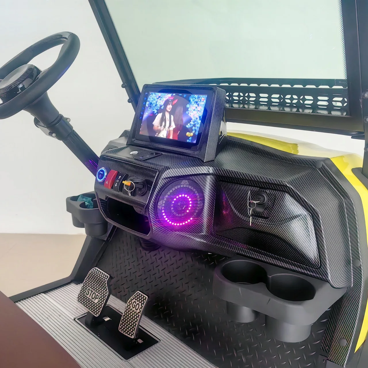 Customized 72V Lithium Battery Off-Road Hunting Buggy Electric Vintage/Antique/Classic Golf Cart