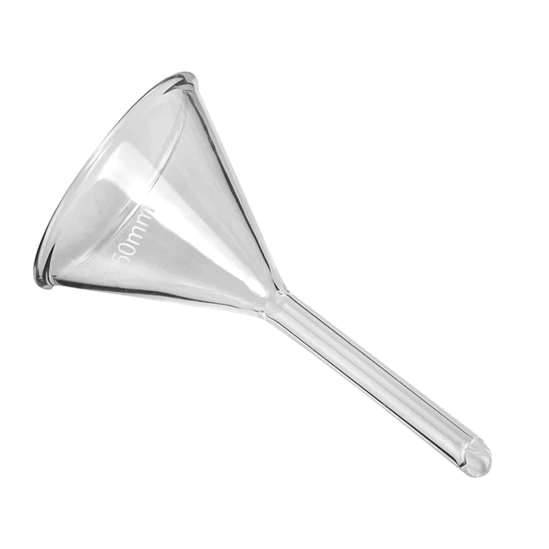 Cheap Wholesale Short Term 60 degree 75mm 80mm 100mm  Glass Funnel