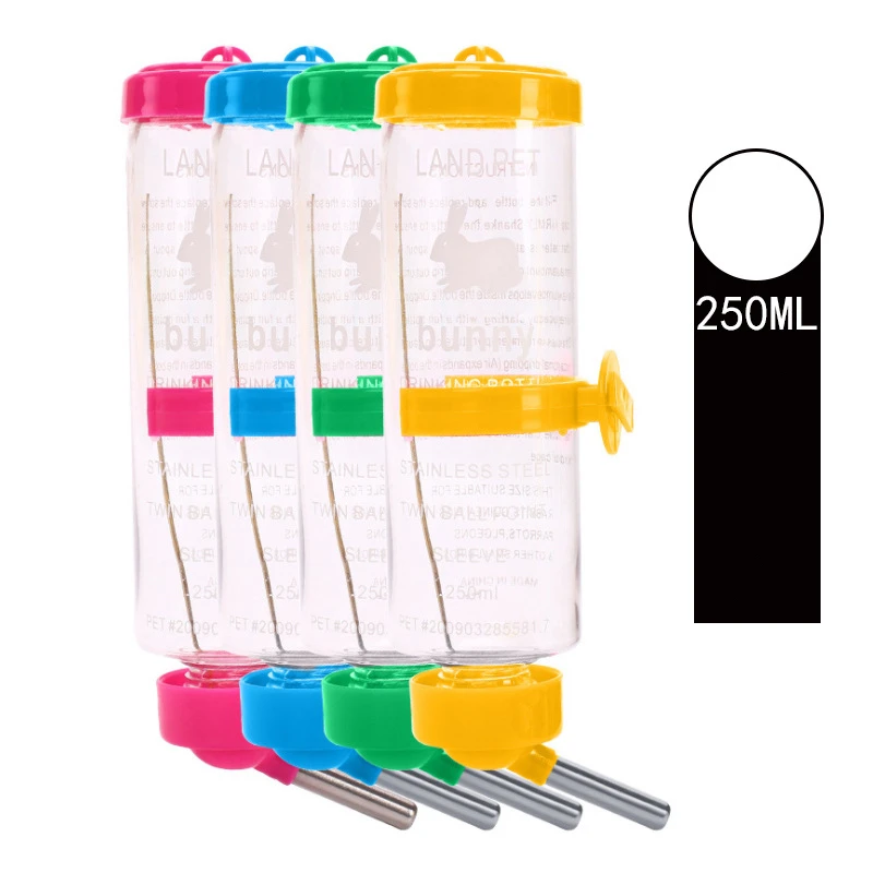 Anti Bite Plastic Rabbit Small Pet Hanging Dispenser Hamster Feeder Water Bottle Drinking Durable Universal