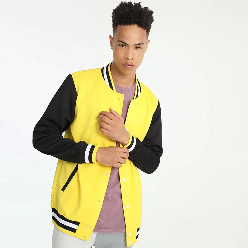 Low MOQ Custom Logo Mens Twill Winter Letterman Baseball Jacket
