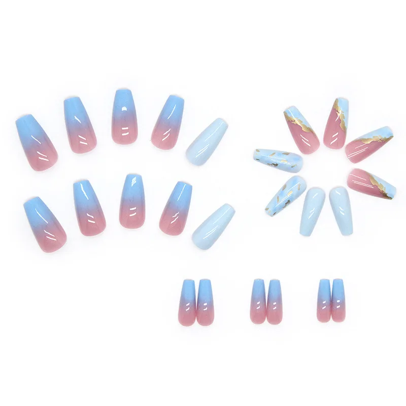 Latest Fashion fast delivery wholesale Private Label New arrival  False Nails Coffin Almond Ballerina Artificial Fingernails