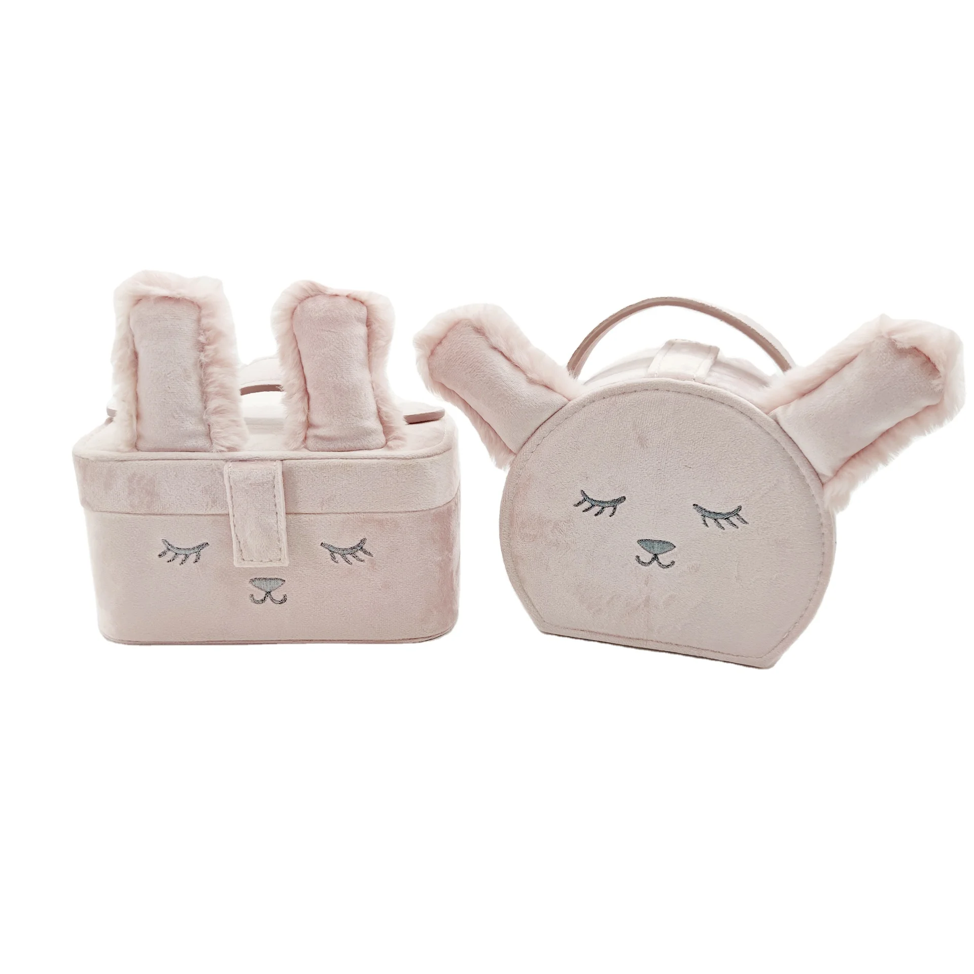 
Cute Rabbit Designed Cosmetic Bag Exquisite Makeup Vanity Cases for Kids 