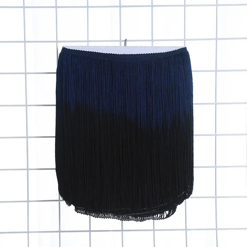 Hot sale 20CM Double Color Gradient Color Tassel Fringe  For Latin Dress