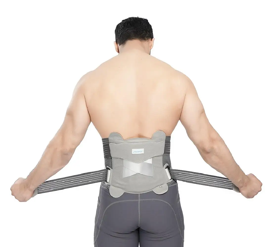 Customized Logo Air Pad Lower Back Belt Adjustable Working Sports Lumbar Waist Support Brace