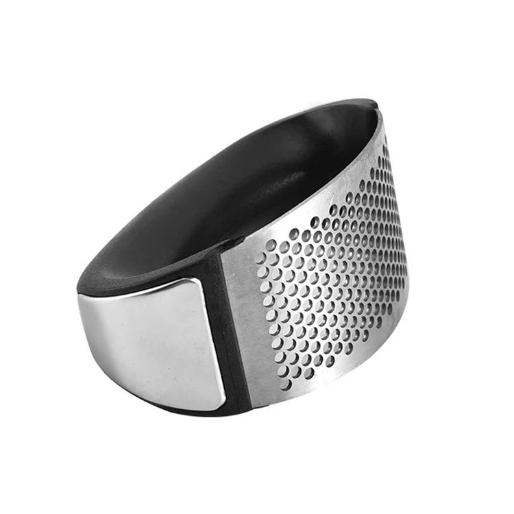 Кольцо из нержавеющей стали 430 для чеснока ручной работы чеснокодавилка для чистки и крепления кухонный пресс для чеснока