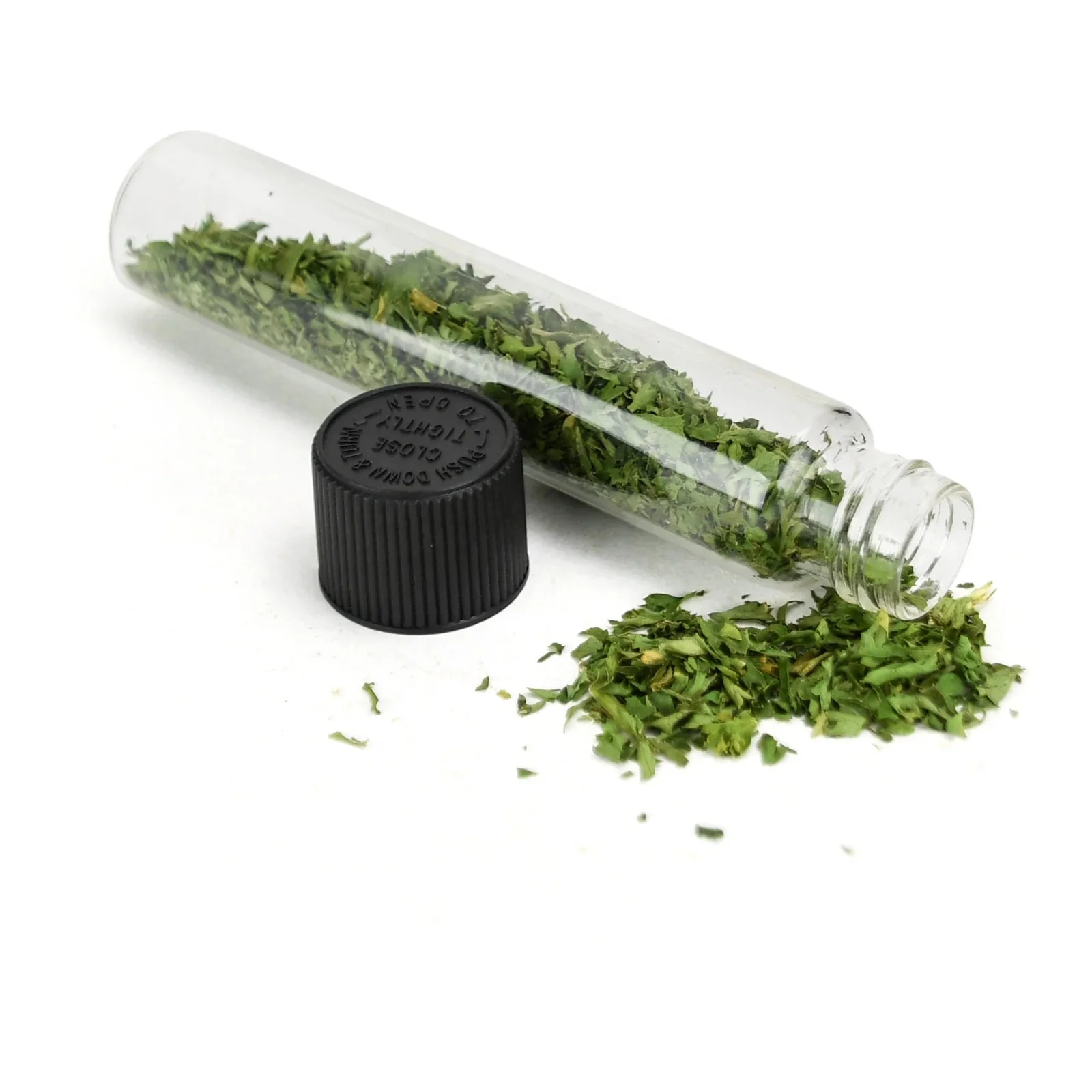 Child Resistant Certified Childproof Bottles Glass Tube With Screw Lid Packaging Glass Bottle for Pre Smell Roll Container