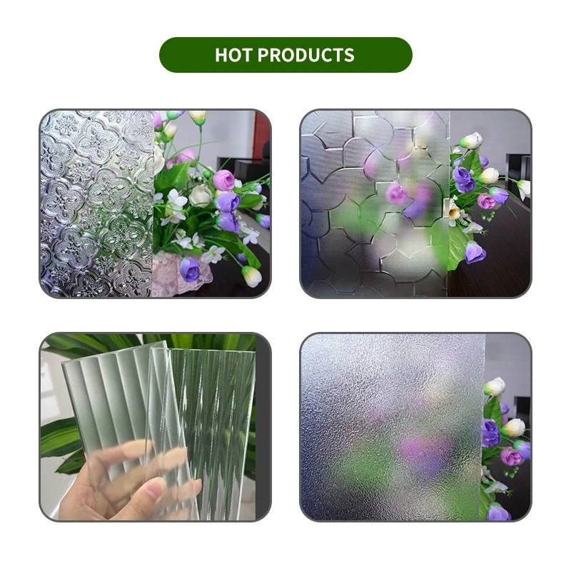 Popular Pattern Glass with Cheap Price by China Big Factory for Decoration