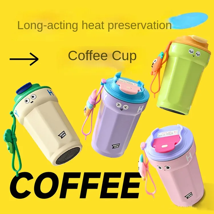Coffee Mug Leak-proof Thermos Travel Thermal Vacuum Flask Insulated Milk Coffee Cup Stainless Steel classic Mugs