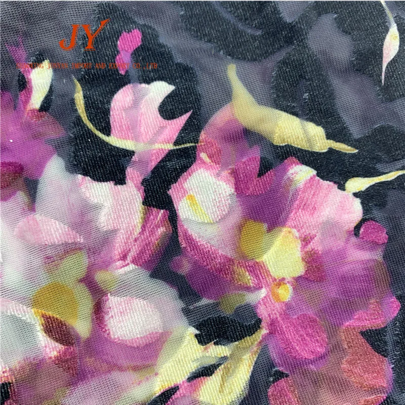
Viscose Fabric Knit Nylon Wholesale Offer printed burnout velvet fabric China Rayon Technics Style 
