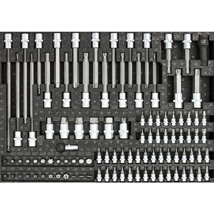 
233PCS Super Rolling Metal Trolley Car Repair Hand Tool Cabinet 