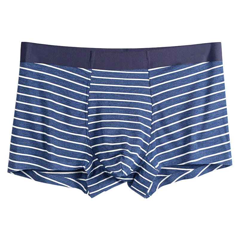 Трусы-боксеры мужские из модала нижнее белье под заказ в полоску не оставляет следов хорошего качества