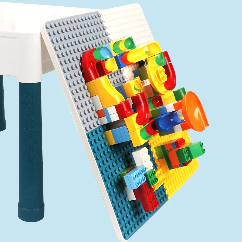 Multi-function Kids DIY Plastic Table Blocks Desk Block Building Kids, Building Block Tables, Block Building Tables