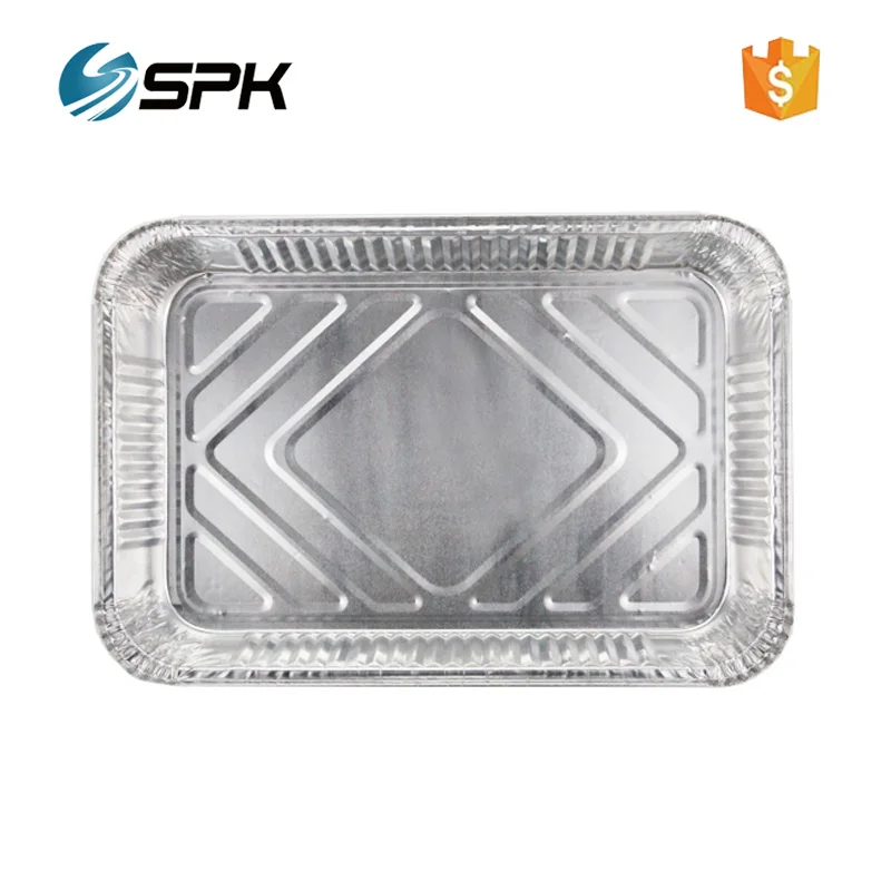 Full size cheap bulk light weight dinner aluminum foil plates