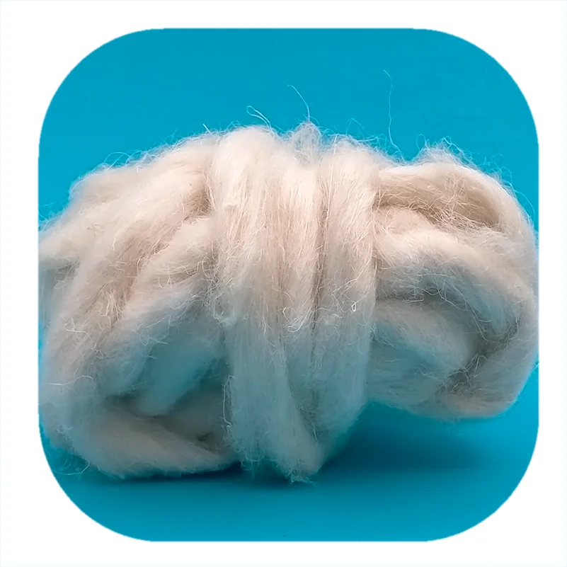 Factory Price Antibacterial Bleached 2000nm Hemp Tops for Blended Spinning