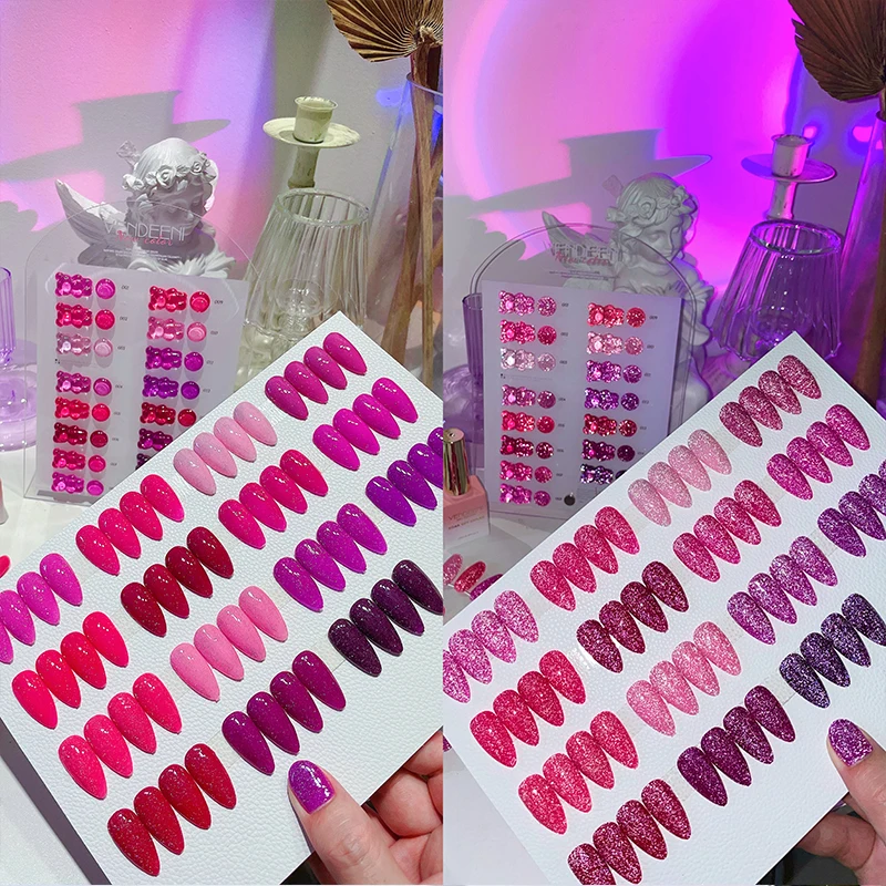 Vendeeni Sparkle Collection High Quality OEM/ODM Nail Polish Reflective Gel Long Lasting Nail Polish Gel Polish