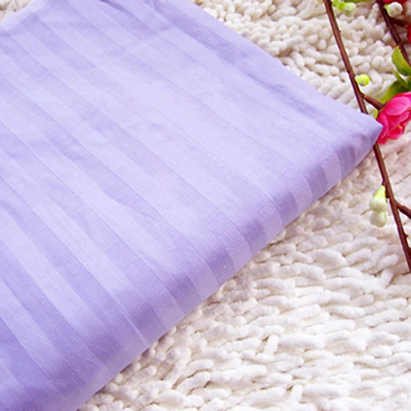 Experienced Manufacturer 100%cotton 60*40 173*120 white fabric 1cm stripe satin fabric for bedding sets